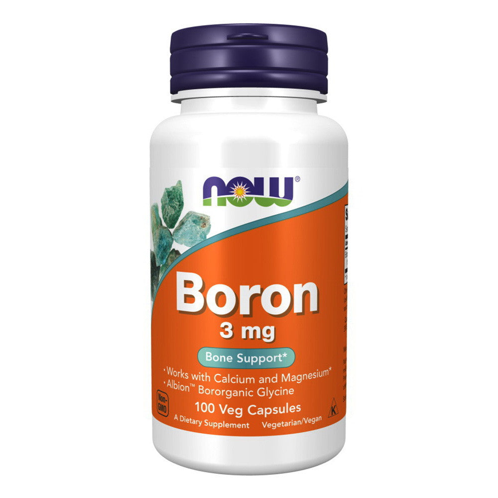 NOW Supplements, Boron 3 mg, 100 Capsules